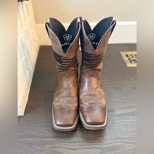 Ariat Men's Brown All-Leather Cowboy Boots